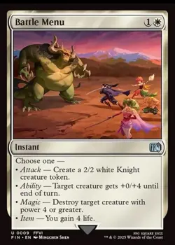 Battle Menu FIN 9 Uncommon MTG - Image 1