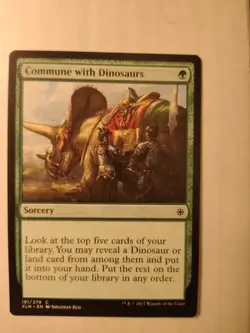 Commune with Dinosaurs (181/279) – Ixalan – MTG Magic the Gathering - Image 1