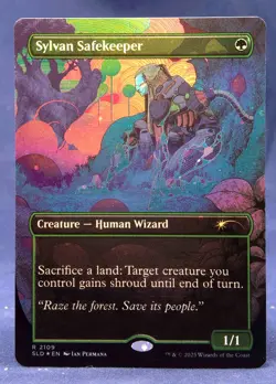 Sylvan Safekeeper - MTG Galaxy FOIL - Secret Lair Alien Auroras SLD - NM - Image 1