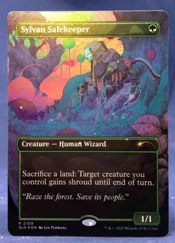 Sylvan Safekeeper - MTG Galaxy FOIL - Secret Lair Alien Auroras SLD - NM - Image 2
