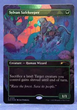 Sylvan Safekeeper - MTG Galaxy FOIL - Secret Lair Alien Auroras SLD - NM - Image 3