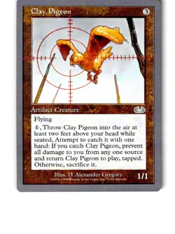 Clay Pigeon 73 Uncommon Unglued Magic: The Gathering Lightly Played - Image 1