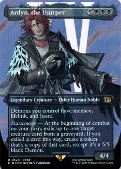 Ardyn, the Usurper (0524) BORDERLESS SURGE FOIL Final Fantasy Magic MTG NM - Image 1