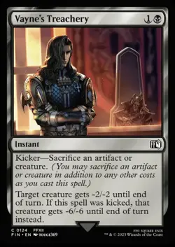 Vayne's Treachery FIN 124 Common MTG - Image 1