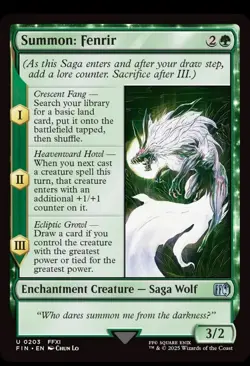Summon: Fenrir FIN 203 Uncommon MTG - Image 1