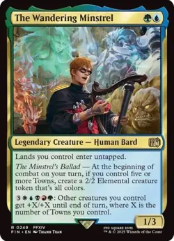 The Wandering Minstrel FIN 249 Rare MTG - Image 1