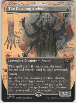 MTG The Dawning Archaic (Borderless) NM Secrets of Strixhaven Magic 289 - Image 1