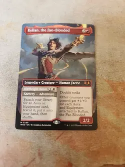Kellan, The Fae-Blooded Borderless Wilds Of Eldraine MTG NM - Image 1