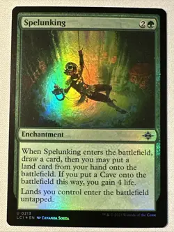 MTG / Spelunking / LCI / #213 / FOIL / Uncommon / NM - Image 1