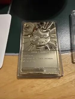 Pokemon 23k Gold Plated TOGEPI Trading Card W/Box By Burger King 1999 - Image 4