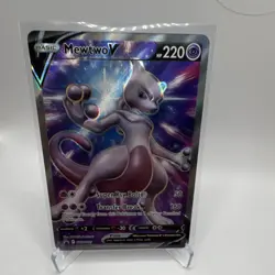 Pokemon Mewtwo V SWSH Promo SWSH229 220 HP Holo English Card - Image 2