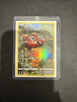 Pokemon Paras GG32/GG70 Crown Zenith Galarian Gallery Holo Reverse Bug Card 2023 - Image 1