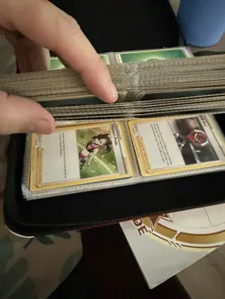 Pokemon card lot & binder - Mainly Commons A Few Full Arts And Some Sports Cards - Image 1
