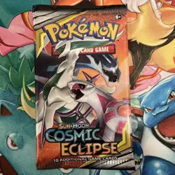 Pokemon Sun & Moon Cosmic Eclipse Booster Pack Arceus Art SEALED Unweighed - Image 1