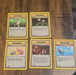 Pokemon TCG Base Set Vintage Lot - Trainer set 1st edition - Image 1