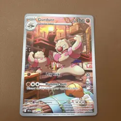 Pokemon TCG - Gurdurr - 126/086 - Illustration Rare - SV: Black Bolt - Image 1
