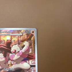 Pokemon TCG - Gurdurr - 126/086 - Illustration Rare - SV: Black Bolt - Image 3
