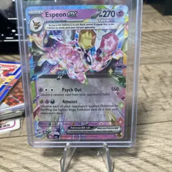 Pokemon TCG Espeon EX Double Rare Prismatic Card 034/131 - Image 1