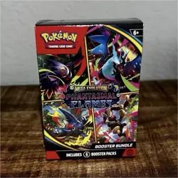 Pokemon TCG Mega Evolution—Phantasmal Flames Booster Bundle Box 6 Packs 2025 - Image 1