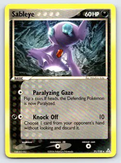 Sableye 31/110 Rare Holon Phantoms Pokemon Lightly Played - Image 1