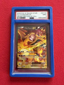 2016 POKEMON XY BLACK STAR PROMO #XY121 FULL ART/CHARIZARD EX PSA 9 - Image 1