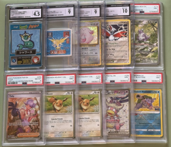 10 Pokemon Graded Slab Lot! CGC&PSA, Promos Radiant Delta Species IRs 151 Meji - Image 1
