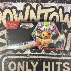 Pokemon TCG Scarlet & Violet Prismatic Evolutions Eevee Promo Booster Box 2025 - Image 1