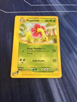 Pokemon TCG Meganium 53/165 Expedition Base Set Rare Regular English 2002 100HP - Image 1