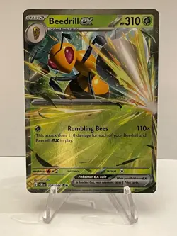 Beedrill ex - Double Rare (003/086) Chaos Rising NM Pokemon Card - New Set - Image 1