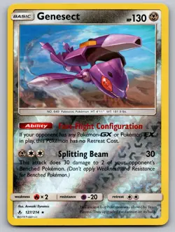 Genesect 127/214 Rare Unbroken Bonds Pokemon Reverse Holo Near Mint - Image 1