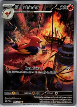 Fletchinder 199/193 - Paldea Evolved - Pokemon Card - NM - Illustration Rare - Image 1