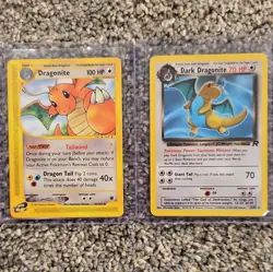 Pokemon TCG Dragonite 43/165 & Dark Dragonite 22/82 Non-Holos Lot BOTH MINT - Image 1