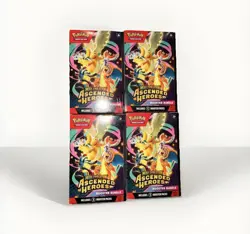 Pokemon Center Mega Evolution Ascended Heroes Booster Bundle Box Sealed Lot 4x - Image 1
