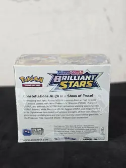 ✨Pokemon Sword & Shield Brilliant Stars Booster Box SEALED w/ Acrylic - MINTY🔥 - Image 3