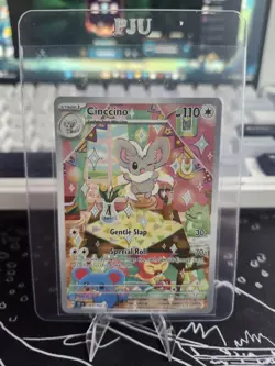 Pokemon TCG Cinccino 183/162 Temporal Forces Illustration Full Art Holo Card - Image 1