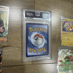 2003 Pokemon 151 Hyper Rare 205 Mew EX PSA 8 + 15 Hits Bonus Cards - Image 3