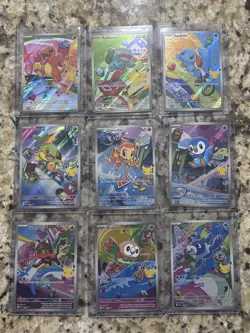 Pokemon 2026 First Partner Illustration Collection Series 1 Promo Set (9 Cards) - Image 1
