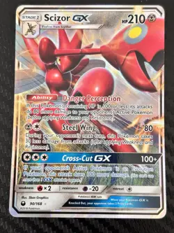 The Pokemon Company Scizor GX 90/168 Ultra Rare Holo Celestial Storm 210 HP EN - Image 1