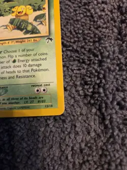Pokemon Exeggutor Promo Regular Stage 1 Card 70 HP 13/18 Southern Islands 2001 - Image 3
