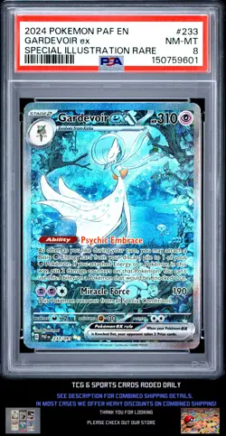 2024 Pokemon En-Paldean Fates #233 Gardevoir Ex Special Illustration Rare PSA 8 - Image 1