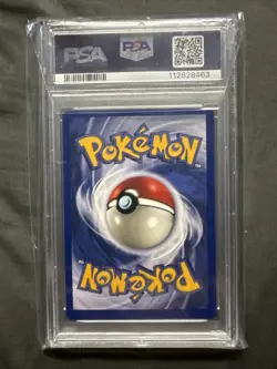 1999 Pokemon German Hitmonchan Nockchan Holo Base Set #7 1st Edition PSA 8 - Image 2