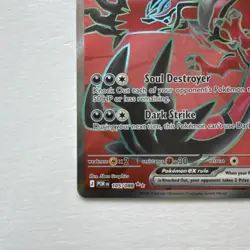 Pokemon Yveltal EX 105/088 PO Basic 210 HP Ultra Rare Full Art Holo Card - Image 4
