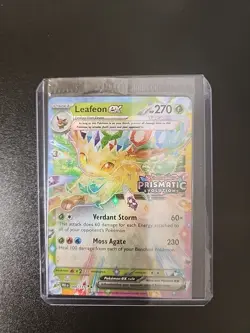 Leafeon ex Pokemon Prismatic Evolutions Stamp 006/131 Surprise Box Promo Sealed - Image 1