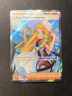 Lillie's Determination 169/132 Pokemon TCG Me01: Mega Evolution Ultra Rare Holo - Image 5