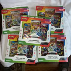Pokemon TCG - First Partner Illustration Collection - Series 1 - Sealed X5! - Image 1