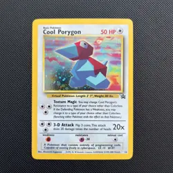 Cool Porygon #15 WOTC Black Star Promo Pokemon Card - Image 1
