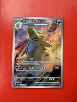 Pokemon Tyranitar 222/193 SV02 Paldea Evolved Illustration Rare Holo Eng - Image 1