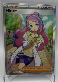 Pokemon Miriam Full Art Trainer Supporter Ultra Rare SV01 251/198 Holo English - Image 1