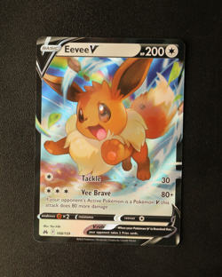 Pokemon Card TCG - Eevee V 108/159 - Crown Zenith - Rare Holo V - NM ⭐ - Image 1