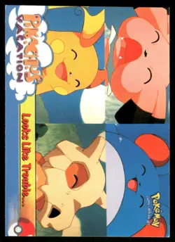 Pokemon Cards Looks Like Trouble.. #44 Topps The First Movie Trading Cards NM *1 - Image 1